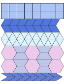 Snowy Colors Pattern Block Templates