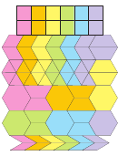 Pastel Rainbow Thin Lines Pattern Block Templates