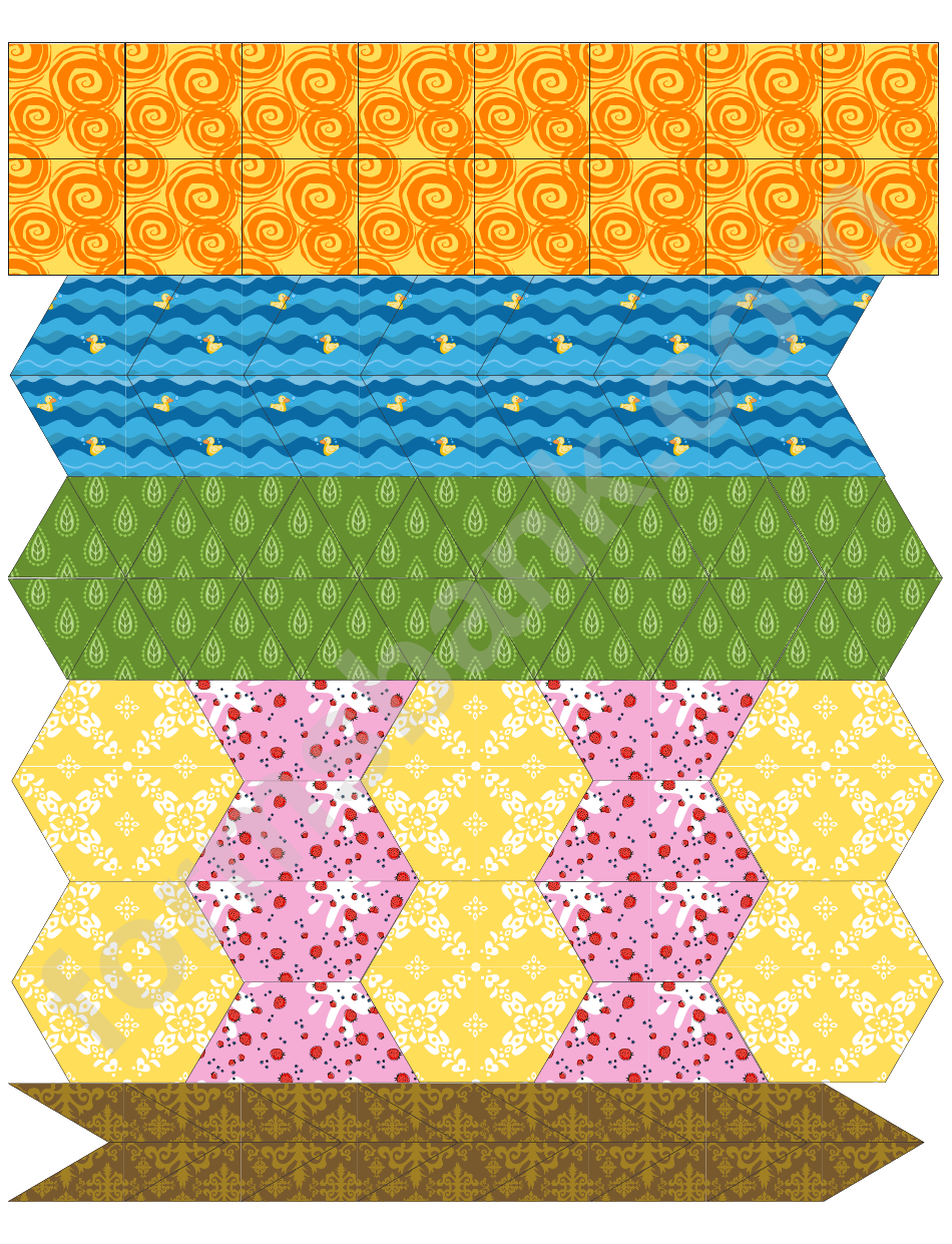 Scrapbook Paper Style 1 Thin Lines Pattern Block Templates