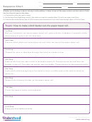 Writing Sequence Chart Template