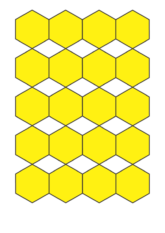 Paper-Cutter Friendly Hexagons Printable pdf