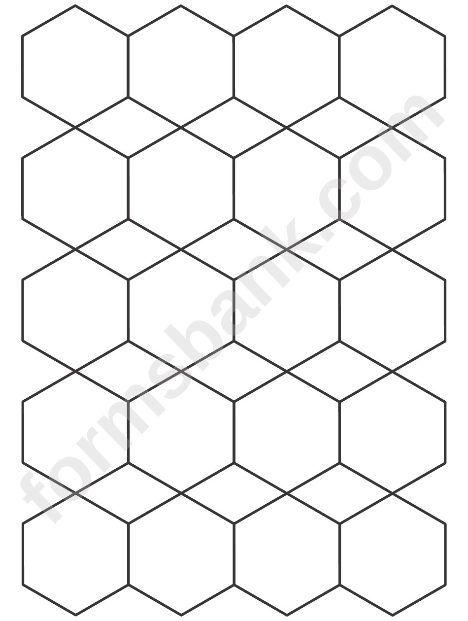 Paper-Cutter Friendly Hexagons