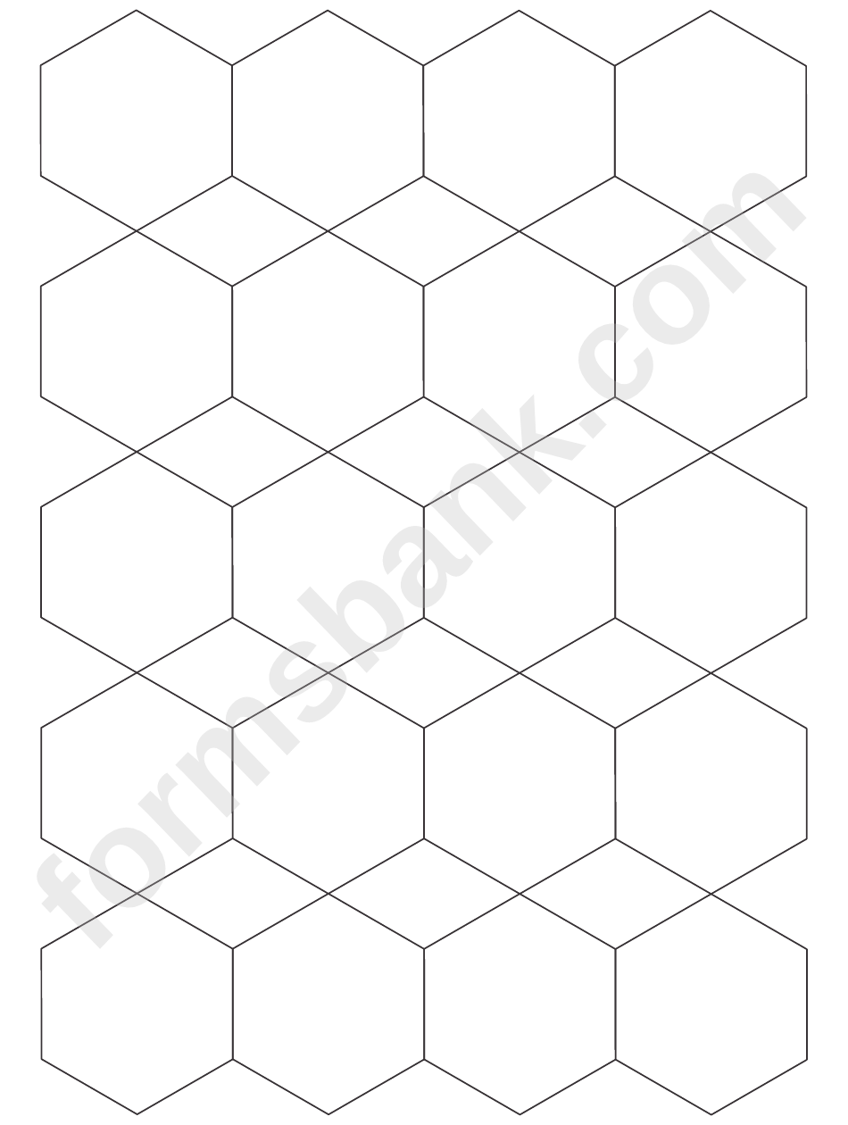 Paper-Cutter Friendly Hexagons