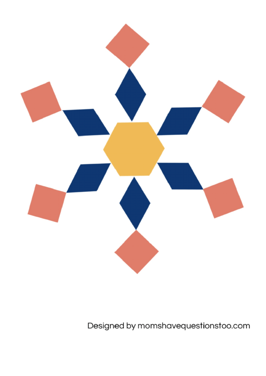 Snowflake Pattern Blocks Templates