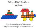 Vehicles Pattern Block Templates Printable pdf