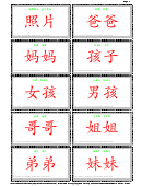 Ic1 L2d1 Vocabulary Flashcards With Pinyin