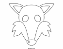 Fox Mask Template To Color