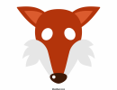Fox Mask Template