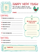 New Year's Resolution Template For Children