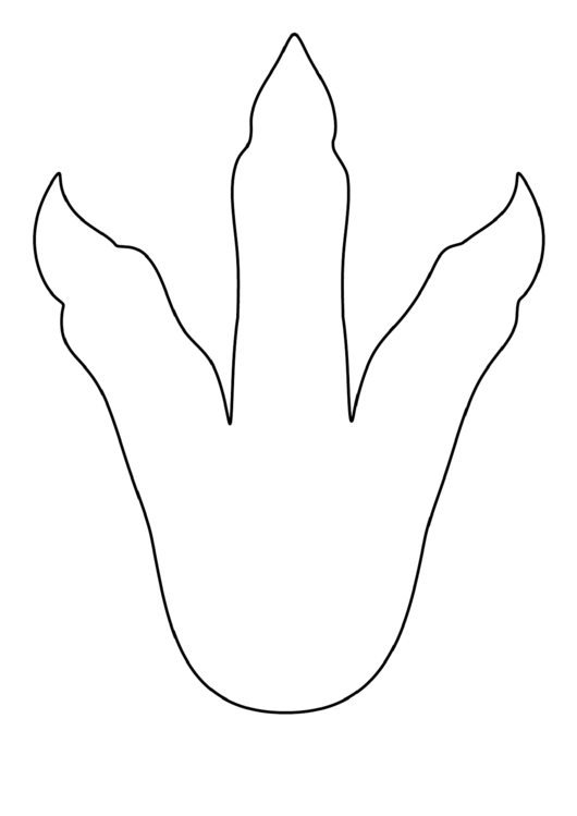 Dinosaur Footprint Printable pdf