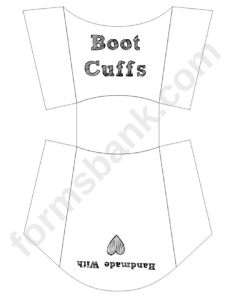Boot Cuffs Template