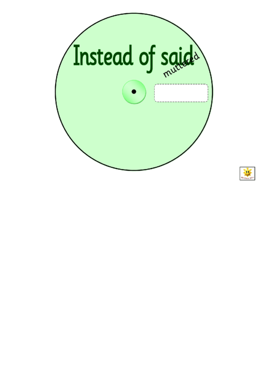 Green Instead Of Said Worksheet Printable pdf