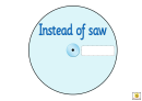 Blue Instead Of Saw Worksheet Printable pdf