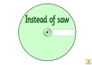 Green Instead Of Saw Worksheet Printable pdf