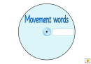 Blue Movement Words Worksheet
