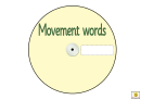 Yellow Movement Words Worksheet