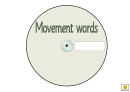 Grey Movement Words Worksheet