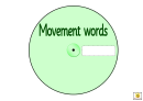 Green Movement Words Worksheet Printable pdf