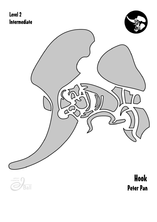 Hook - Peter Pan Pumpkin Carving Template Printable pdf