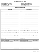 Loan Application Printable pdf