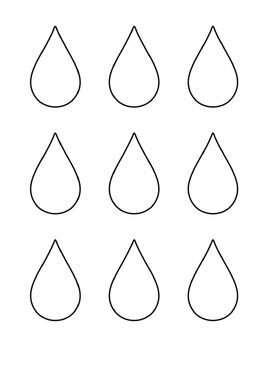 Small Raindrop Pattern Template Printable Pdf Download