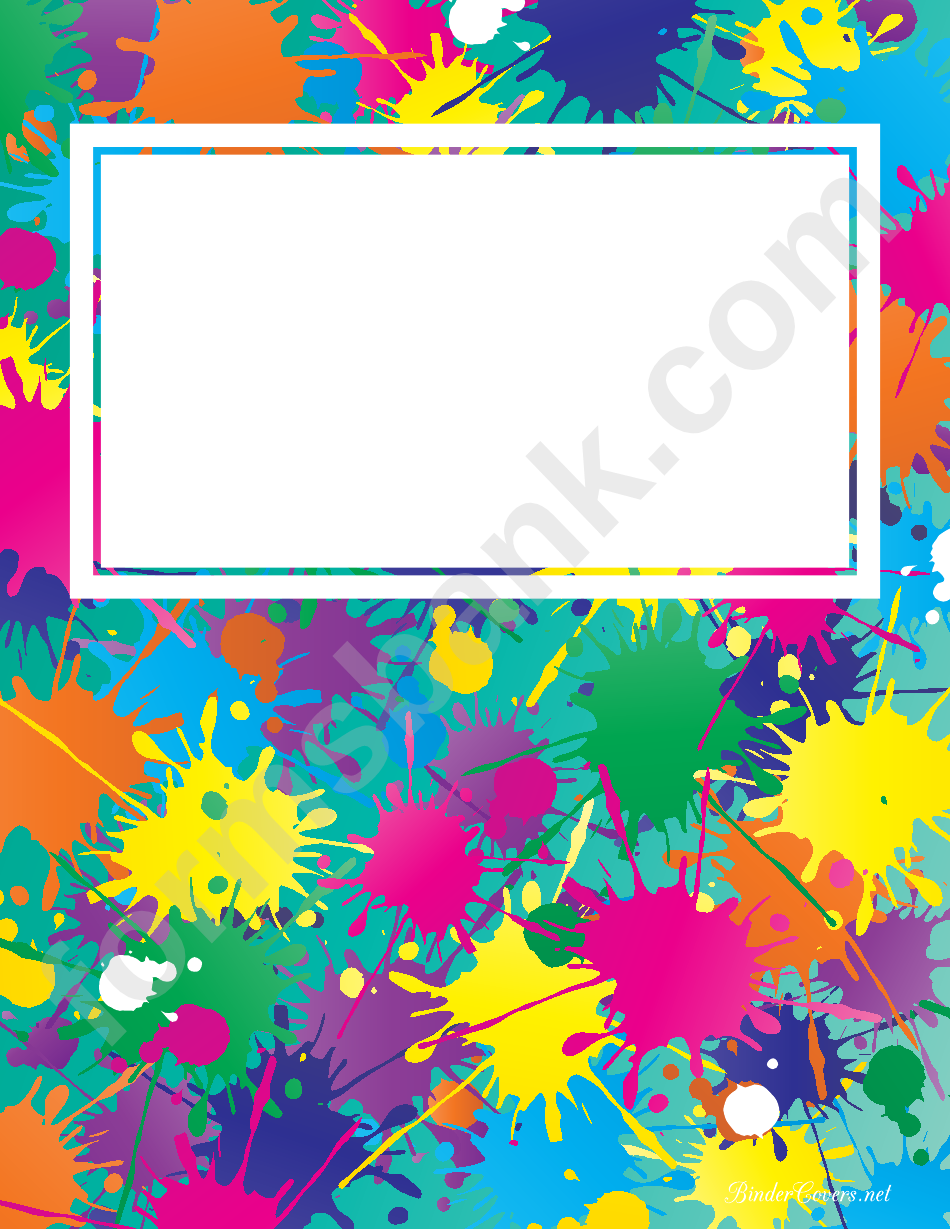 Binder Cover Templates printable pdf download