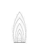 Large Flower Petals Template - Candle-shaped