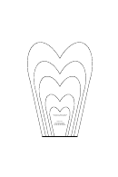 Large Flower Petals Template - Small Heart-shaped