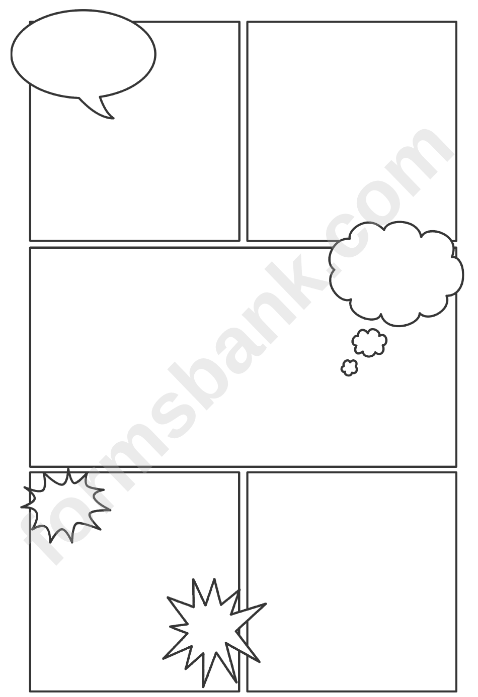 Comic Book Page Template