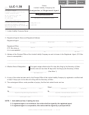 Form Llc-1.35 - Resignation Of Registered Agent Llc - Illinois Secretary Of State