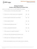 Sample Meeting Evaluation Form