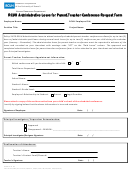 Rcuh Administrative Leave For Parent Teacher Conference Request Form