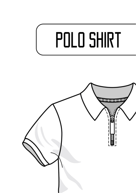 Polo Shirt Clothing Templates Printable pdf