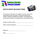 Photo Video Release Form