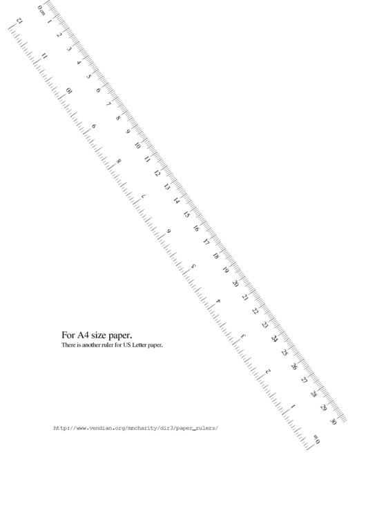 Ruler Template Printable pdf