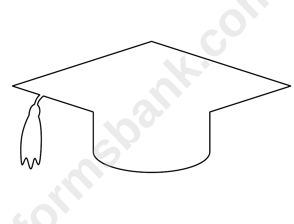 Blank Graduation Cap Template