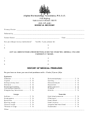 Medical History Printable pdf