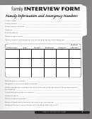 Family Interview Form