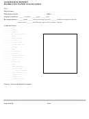 Condition Report Template - Works On Paper Collection