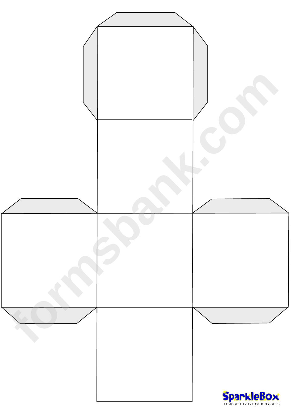 Giant Dice Printable Template