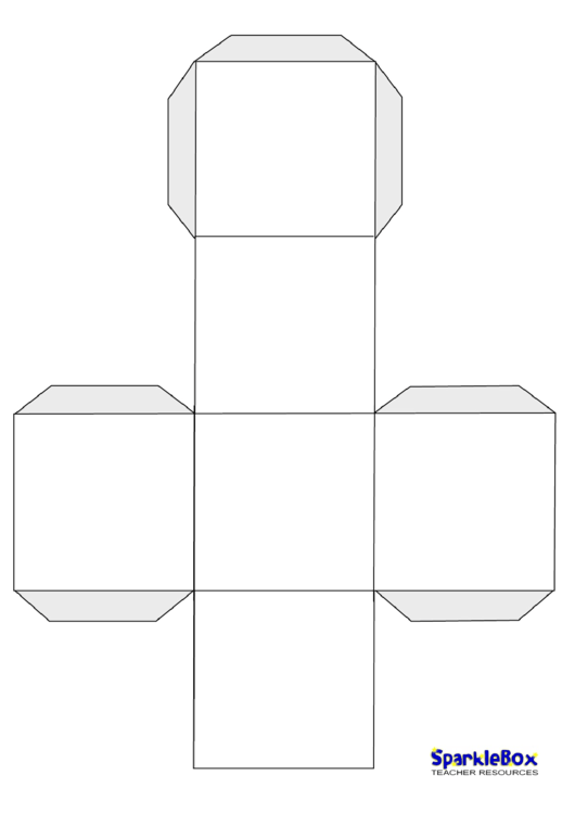 Blank Large Dice Template