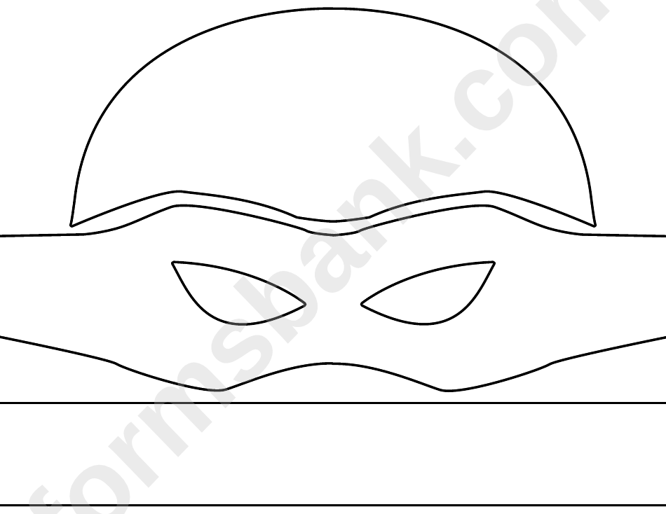 Ninja Turtle Mask Template printable pdf download