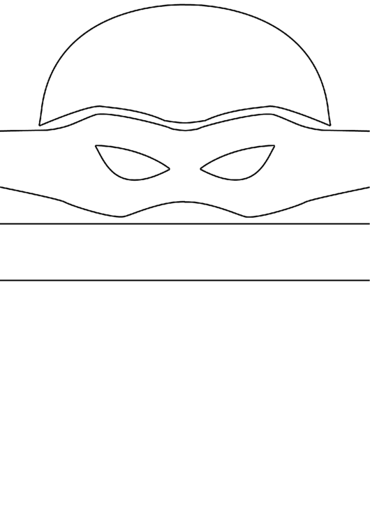 Ninja Turtle Mask Template printable pdf download