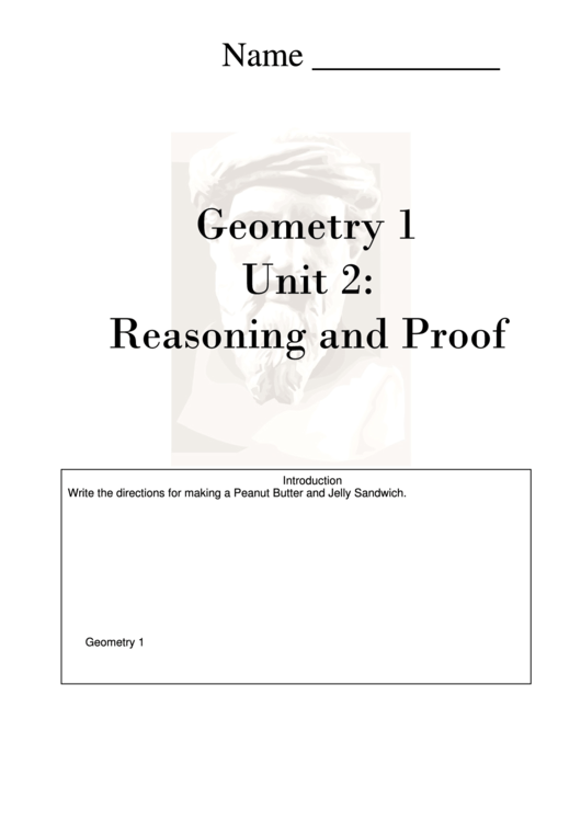 Cornell Notes Template Geometry 1 Unit 2: Reasoning And Proof Printable pdf