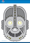 Robot Mask Template