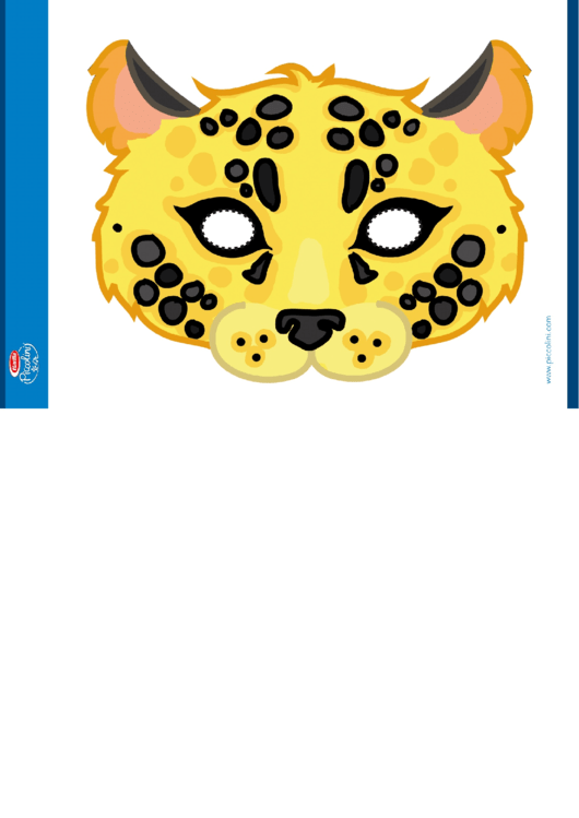 Leopard Mask Template Printable pdf