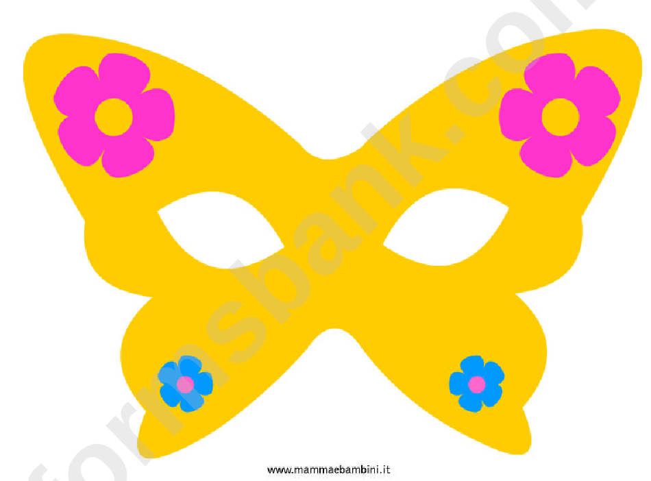 Butterfly Mask Template