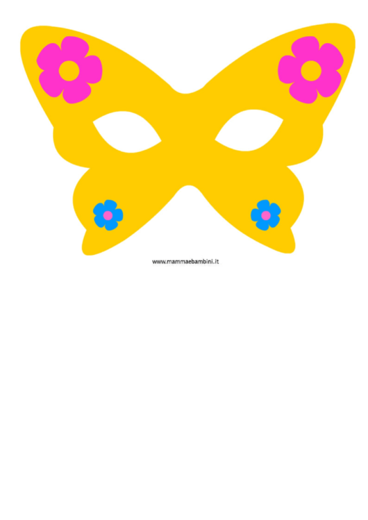 Butterfly Mask Template Printable pdf