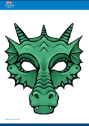 Dragon Mask Template