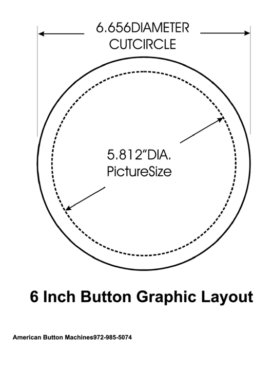 6 Inch Round Button Template Printable pdf